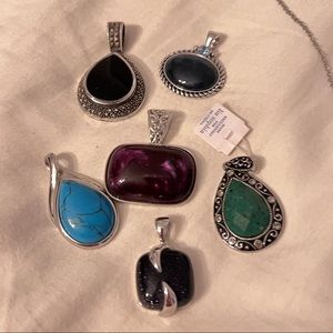Lot of Lia Sophia pendants and necklace